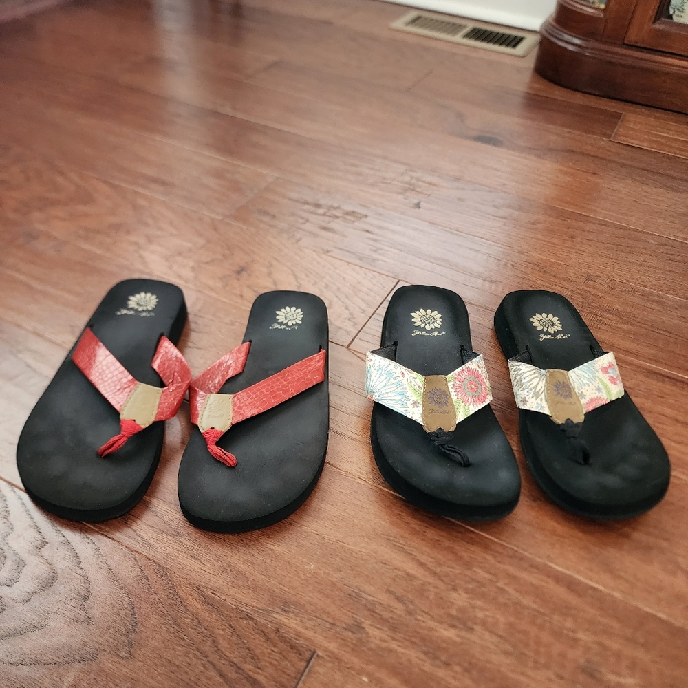 Yellow Box sandals 2 pair
